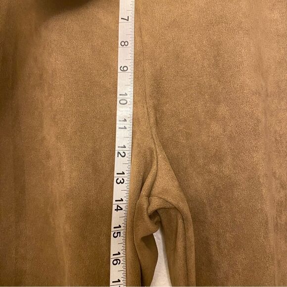 Assets Spanx pull on light brown faux suede shaping leggings  plus size 1X - Picture 6 of 13